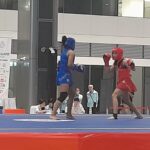 Timnas Wushu Indonesia menempatkan dua atlet sanda ke babak final cabang olahraga wushu SEA Games ke-33 Thailand 2025. Foto/az