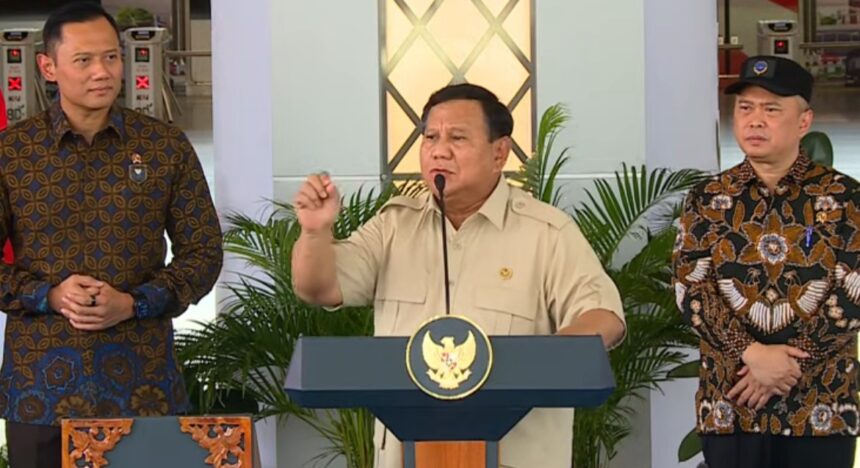 Presiden RI, Prabowo Subianto. (foto istimewa)
