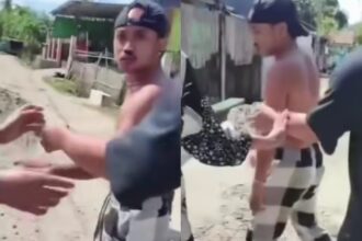 Seorang kurir paket melaporkan dugaan penganiayaan yang dialaminya saat mengantar pesanan dengan sistem Cash on Delivery (COD) di Kabupaten Pinrang, Sulawesi Selatan. Foto: Tangkap layar IG @medsoszone