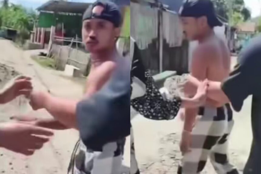 Seorang kurir paket melaporkan dugaan penganiayaan yang dialaminya saat mengantar pesanan dengan sistem Cash on Delivery (COD) di Kabupaten Pinrang, Sulawesi Selatan. Foto: Tangkap layar IG @medsoszone