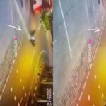 Seorang pengendara motor tewas terlindas bus Mini Transjakarta di Jalan Pakubuwono VI, Jakarta Selatan, Rabu (17/12/2025). Foto: Tangkap layar IG @info.negri