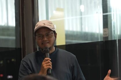 Caketum HIPMI Depok Periode 2026-2029, Ardian Fajar Prastyawan saat berkonsolidasi dan memberi arahan pada tim Guardian. Foto: IG @ardianfajar