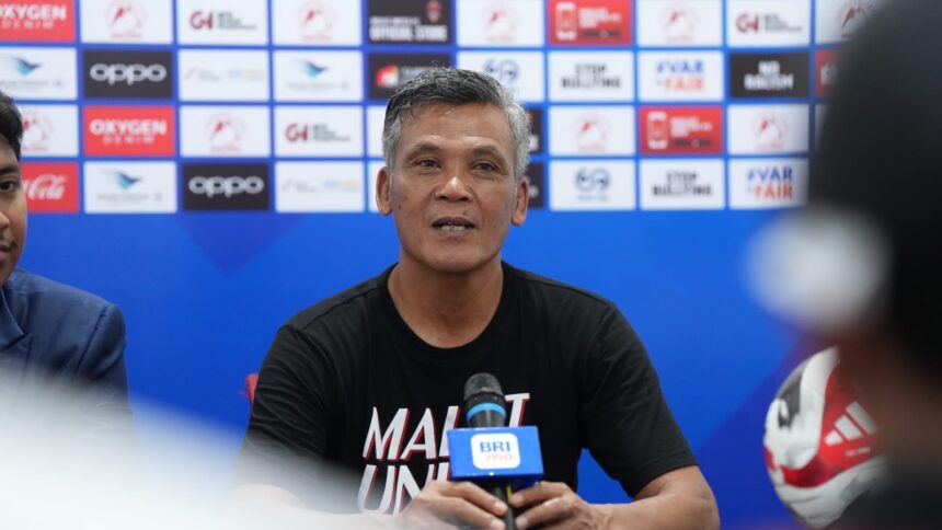 Pelatih Malut United, Hendri Susilo. Foto Ileague