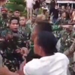 Pembubaran aksi di Aceh. Foto: Tangkapan video X