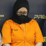 Ayu Puspita dihadirkan saat konferensi pers di Polda Metro Jaya, Jakarta, Sabtu (13/12/2025). Foto: ipol.id
