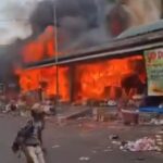 Kebakaran di Pasar Induk Kramat Jati. Foto: ipol.id