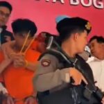 Satreskrim Polresta Bogor Kota menangkap pelaku kejahatan modus ganjal ATM. Foto: ipol.id