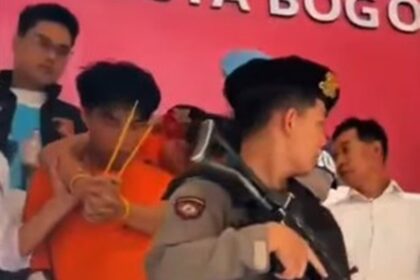 Satreskrim Polresta Bogor Kota menangkap pelaku kejahatan modus ganjal ATM. Foto: ipol.id