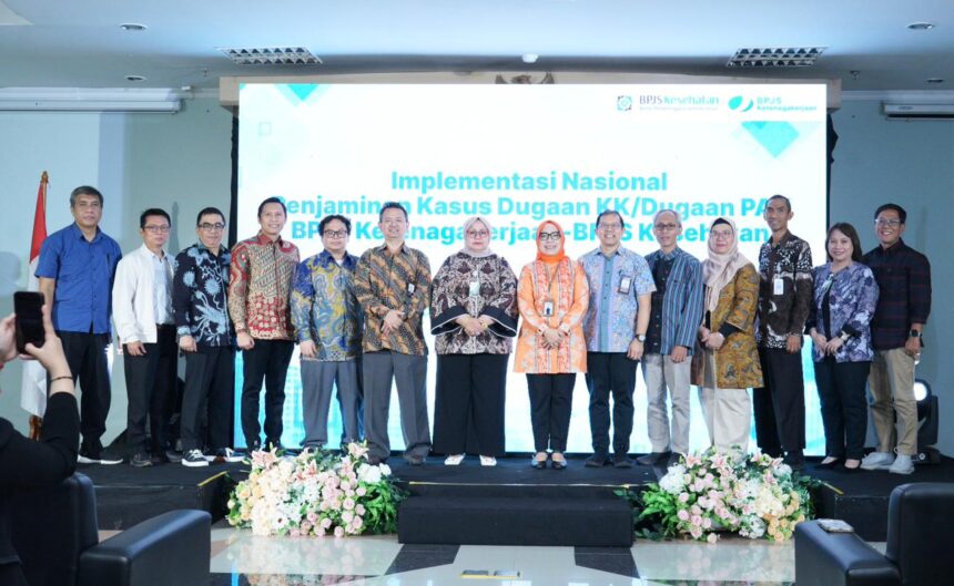 BPJS Ketenagakerjaan dan BPJS Kesehatan hari ini mengimplementasikan secara nasional penjaminan dugaan Kasus Kecelakaan Kerja (KK) dan Penyakit Akibat Kerja (PAK) melalui integrasi sistem pada Aplikasi e-PLKK. (dok. BPJS Ketenagakerjaan)