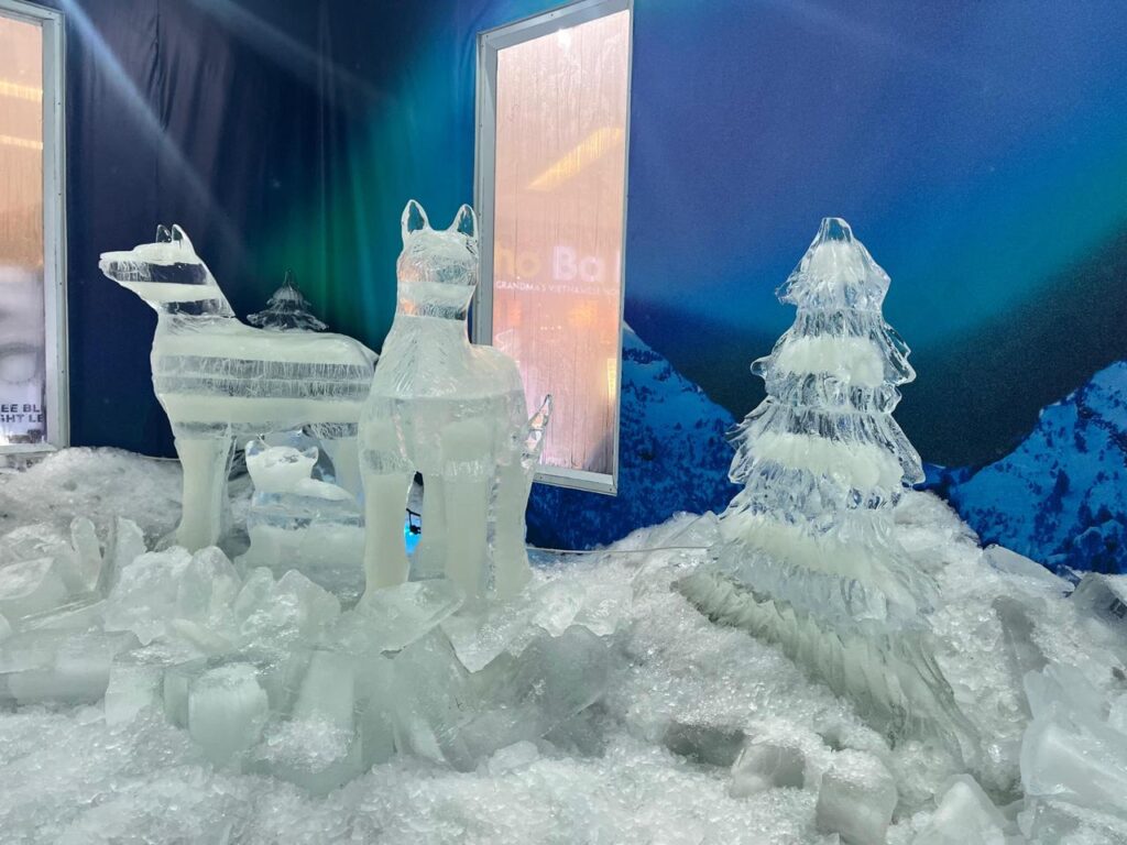 Mal Ciputra Jakarta Hadirkan 'Christmas Aurora', Pengalaman Natal Bernuansa Aurora dan Musim Dingin Bersuhu -5°C 2 Ice carving artistik menjadi daya tarik utama Christmas Aurora yang dihadirkan Mal Ciputra Jakarta untuk menyambut liburan akhir tahun. (Foto: dok. Mal Ciputra Jakarta)