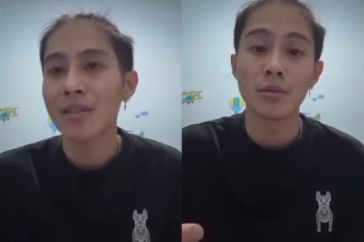 Giovanni Surya Saputra alias DJ Panda mengungkapkan permintaan maaf kepada Erika Carlina. Foto: Tangkap layar IG @folk_x