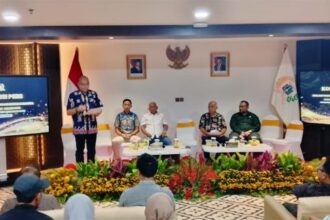 Ketua BK Award, Yudha Permana saat paparan.(Foto Sofian/Ipol.id)
