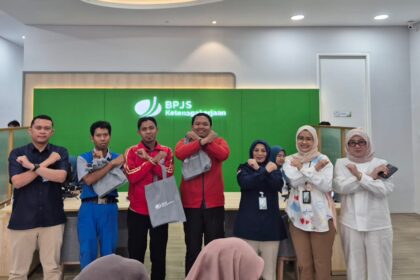 Kantor Cabang BPJS Ketenagakerjaan Jakarta Mangga Dua gelar peringatan Hakordia 2025. Foto: Ist