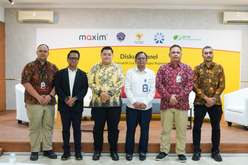 Maxim Indonesia jalin kerja sama jangka pendek dengan BPJS Ketenagakerjaan dalam meningkatkan rasa aman dan kesejahteraan mitra pengemudi. Foto: Ist