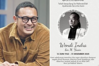 Gilang Dirga berduka, ayah tercinta Wendi Indra meninggal dunia di usia lanjut setelah kondisi kesehatannya menurun. Foto: IG @gilangdirga
