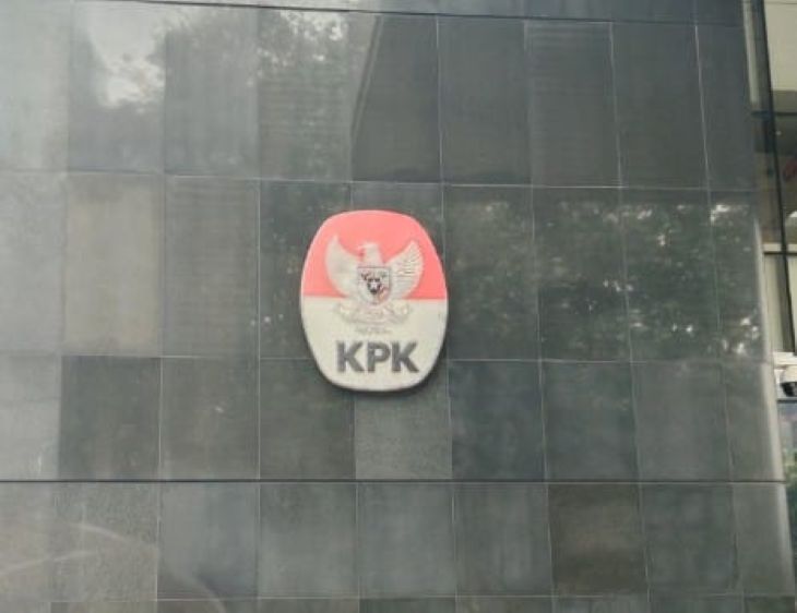 Logo KPK di Gedung Merah Putih. Foto: Dok ipol.id/Yudha Krastawan