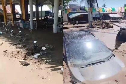 Banjir bandang dan longsor di Pidie Jaya, Aceh, memang mulai surut, namun warga masih menghadapi kondisi memprihatinkan akibat endapan lumpur setinggi hampir dua meter yang mengubur rumah dan kendaraan. Foto: Tangkap layar IG @fakta.indo