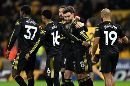Manchester United pesta 4-1 atas Wolverhampton Wanderers pada pekan ke-15 Liga Inggris 2025-2026 di Molineux Stadium, Selasa (9/12/2025) dini hari WIB. (Foto: X @manutd)