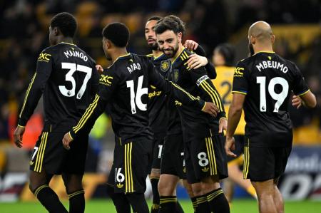 Manchester United pesta 4-1 atas Wolverhampton Wanderers pada pekan ke-15 Liga Inggris 2025-2026 di Molineux Stadium, Selasa (9/12/2025) dini hari WIB. (Foto: X @manutd)