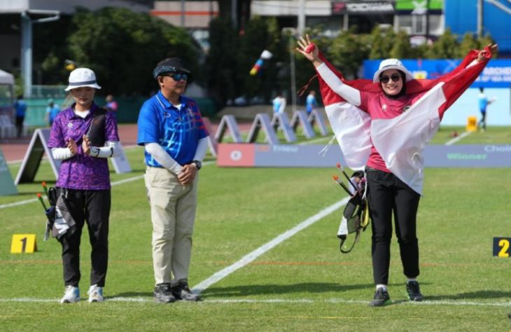 Indonesia berjaya di nomor panahan beregu putri dan putra SEA Games 2025. Foto: kemenpora
