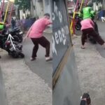Seorang pedagang emas lansia menjadi korban penipuan emas palsu dan penembakan airsoft gun di Sukagalih, Bandung. Pelaku berhasil diamankan polisi setelah dikejar warga. Foto: IG @dashcamindonesia