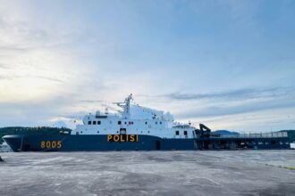 9 kapal patroli Polair, seluruhnya telah memasuki rute operasi bantuan kemanusiaan untuk memastikan suplai logistik tiba lebih cepat terutama di daerah terisolir pasca bencana di Aceh, Sumatera Utara, dan Sumatera Barat, Senin (1/12/2025). Foto: Ist