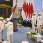 Presiden Prabowo saat pengukuhan Kontingen Indonesia untuk SEA Games 2025. Foto : Ist