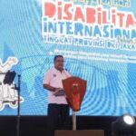 Wagub DKI Jakarta, Rano Karno saat menghadiri acara hari disabilitas.(foto istimewa)