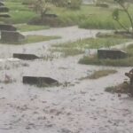 Banjir rendam Taman Pemakaman Umum (TPU) Pondok Kelapa, Kecamatan Duren Sawit, Jakarta Timur, Minggu (18/1/2026) pagi. Foto: Ist