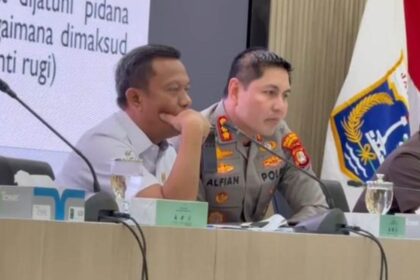 Kapolres Metro Jakarta Timur, Kombes Pol Alfian Nurrizal bersama Wali Kota Jakarta Timur, Munjirin, dalam kegiatan sosialisasi STOP Tawuran di kantor Pemkot Administrasi Jakarta Timur, Rabu (21/1/2026). Foto: Ist