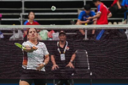 Atlet para bulutangkis putri Leani Ratri Oktila.