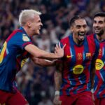 Barcelona juarai Piala Super Spanyol usai tekuk Real Madrid 3-2,. Foto: Barcelona