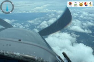 Ilustrasi poses modifikasi cuaca yang dilakukan Pemprov DKI Jakarta.(foto istimewa)