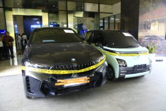 Penampakan barang bukti hasil praktik perjudian online disita sepanjang tahun 2025 oleh Direktorat Tindak Pidana Siber Bareskrim Polri, Rabu (7/1/2026). Foto: Ist