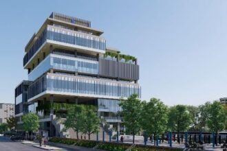 Pembangunan Gedung Sentra Pelayanan PAM JAYA juga mengacu pada standar Bangunan Gedung Hijau, dengan target sertifikasi Gedung Hijau Tingkat Madya. Foto: Dok WEGE