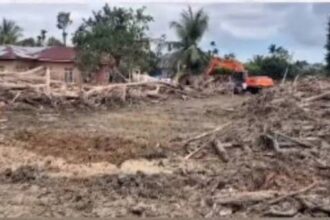 Kondisi pasca bencana yang terjadi di Aceh beberapa waktu lalu.(Foto BNPB)