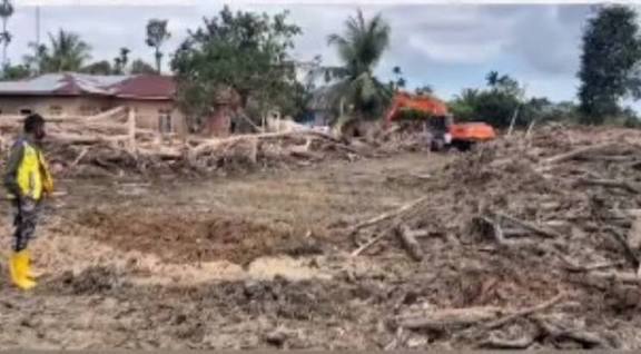 Kondisi pasca bencana yang terjadi di Aceh beberapa waktu lalu.(Foto BNPB)