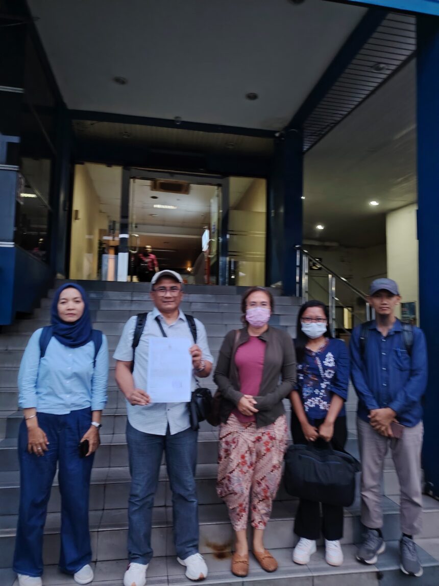 Seorang perempuan berinisial HN melaporkan dugaan tindak pidana korporasi ke kepolisian.