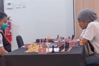 Kanan MN Ricky Rismanto vs Anak Agung Ngurah Ramachandra di babak pertama