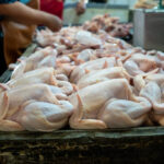 Ilustrasi, Daging ayam mentah dipajang di pasar basah di Indonesia. Foto: Istcok @Thai Liang Lim