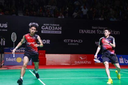 Raymond/Joaquin Pijak Semifina Usai Menangi Perang Saudara. Foto/PBSI