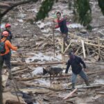 Polri mengerahkan Detasemen K9 Unit SAR Direktorat Polisi Satwa (Ditpolsatwa) Korps Sabhara Baharkam Polri guna membantu pencarian korban bencana longsor di Desa Pasirlangu, Kecamatan Cisarua, Kabupaten Bandung Barat, Jawa Barat, Senin (26/1/2026). Foto: Ist