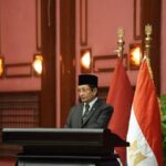 Menteri Agama Nasaruddin Umar saat berbicara di Kairo, Mesir. Foto: kemenag
