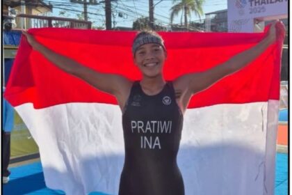 Atlet triathlon Indonesia, Martina Ayu Pratiwi. Foto: Kemenpora