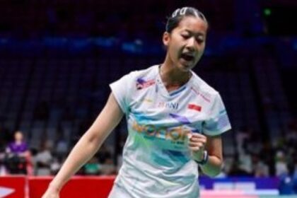 Putri KW sukses melaju ke 8 besar Malaysia Open. Foto: PBSI