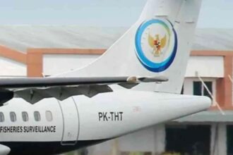 Pesawat ATR42-500 milik PT Indonesia Air-Transport. Foto: Dok humas