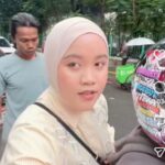 Wanita yang nyaris menjadi korban pencopetan di Monas, Jakarta Pusat. Foto: Tangkap layar instagram @jakarta.terkini