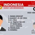 Ilustrasi kartu SIM Kendaraan Bermotor atau SIM.
