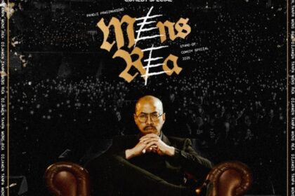 Poster pertunjukan komika Pandji Pragiwaksono bertajuk Mens Rea yang tayang di Netflix. Foto: X @pandji