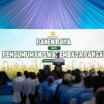 Mentan RI Amran Sulaiman saat hadir di gelaran panen raya di Karawang Jawa Barat. Foto: Dok Humas